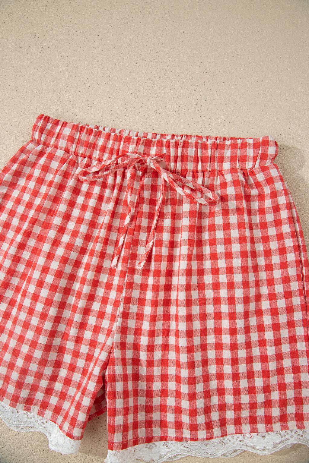 Red Gingham Shorts
