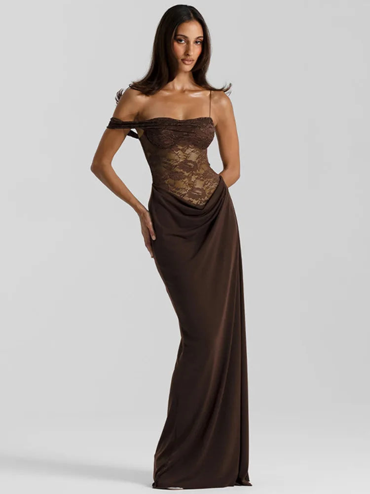 Melted Lace Maxi Dress