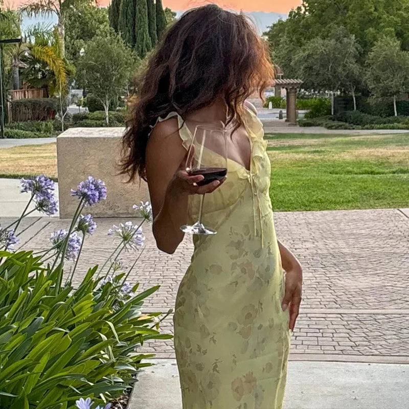 Flora Coquette Maxi Dress