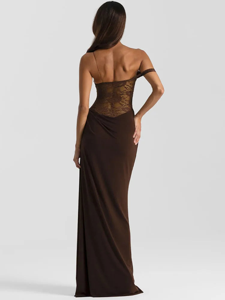 Melted Lace Maxi Dress