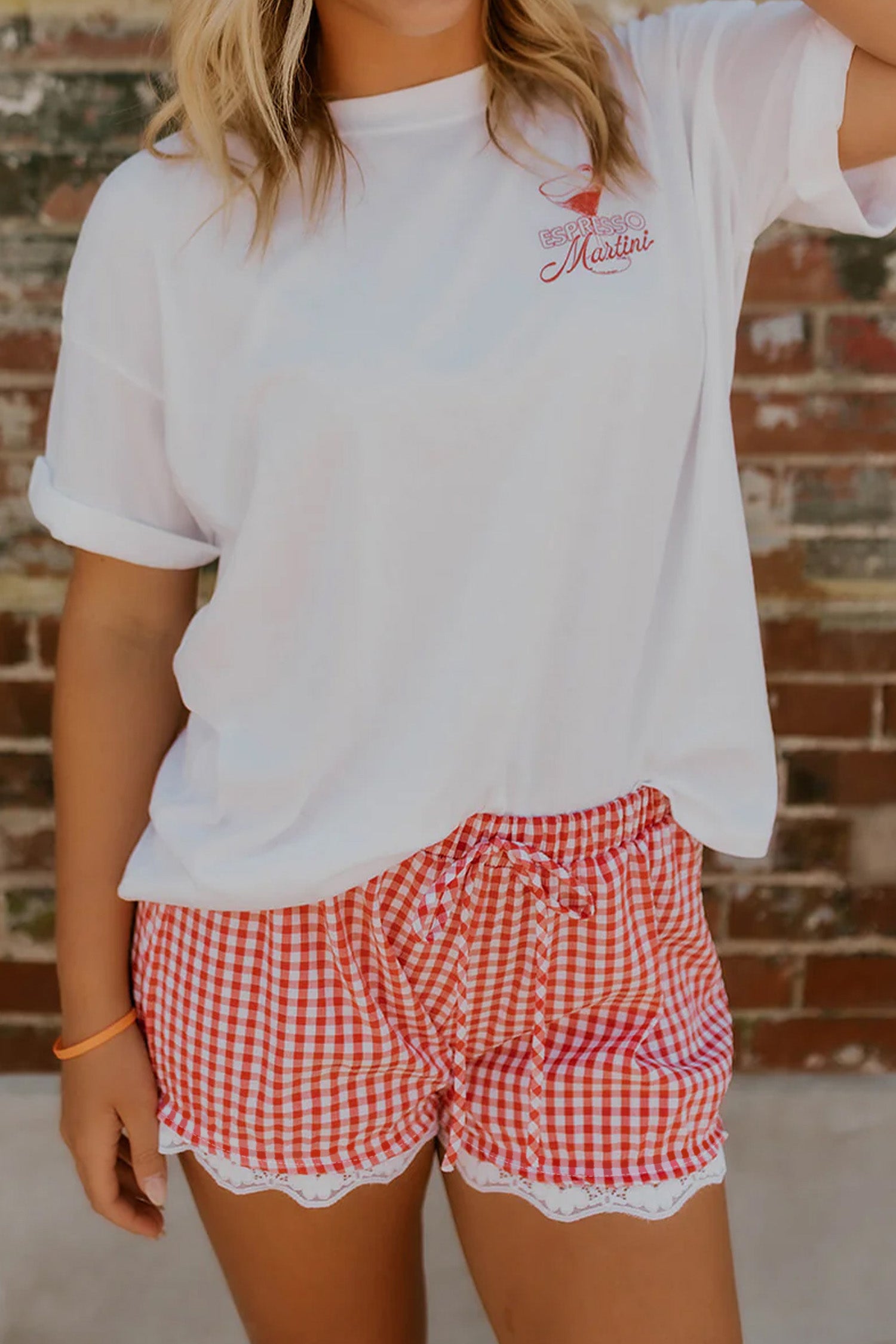 Red Gingham Shorts